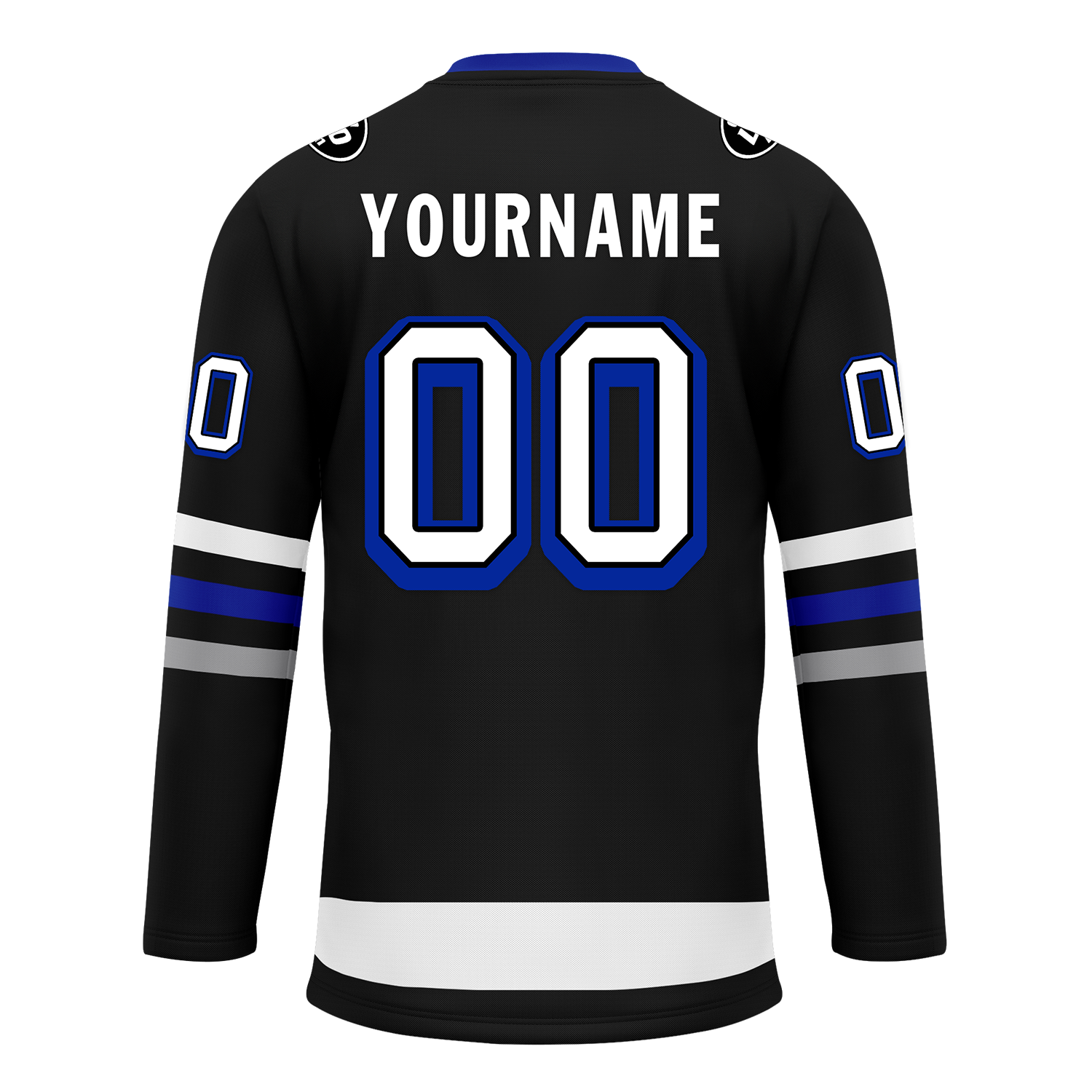 Custom Black Grey Personalized Hockey Jersey HCKJ01-D0a70ba
