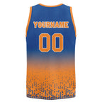 Custom Blue Orange Fade Fashion Sports Uniform Basketball Jersey BBJ01-D020102-3