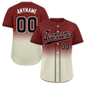 Custom Red Grey Fade Fashion Personalized Authentic Baseball Jersey BSBJ01-D0a70fa