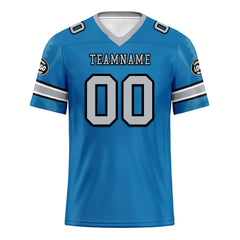 Custom Blue Detroit Personalized Authentic Football Jersey FBJ02-D025033-9