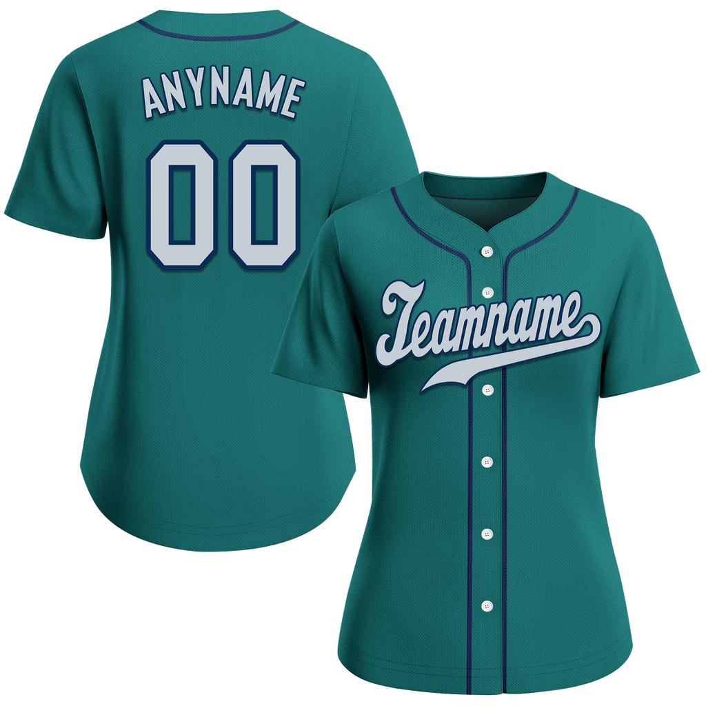 Custom Green Classic Style Grey Personalized Authentic Baseball Jersey BSBJ01-bd0fabe