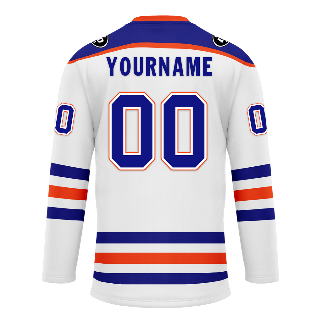 Custom White Blue Personalized Hockey Jersey HCKJ01-D0a70c7