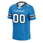 Custom Blue White Classic Style Personalized Authentic Football Jersey FBJ02-bd0a700c