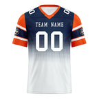 Custom White Blue Denver Personalized Authentic Football Jersey FBJ02-D020249-10