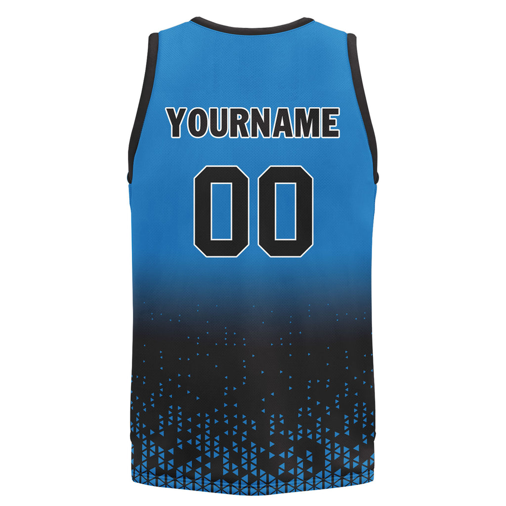 Custom Blue Black Fade Fashion Sports Uniform Basketball Jersey BBJ01-D020102-11