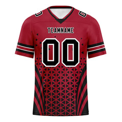 Custom Red Black Georgia Personalized Authentic Football Jersey FBJ02-D023033-3