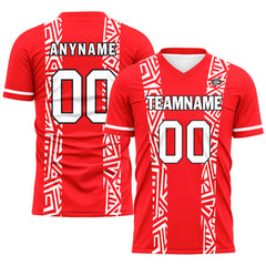 Custom Red Soccer Sets Jersey Personalized SCJ101-D28009