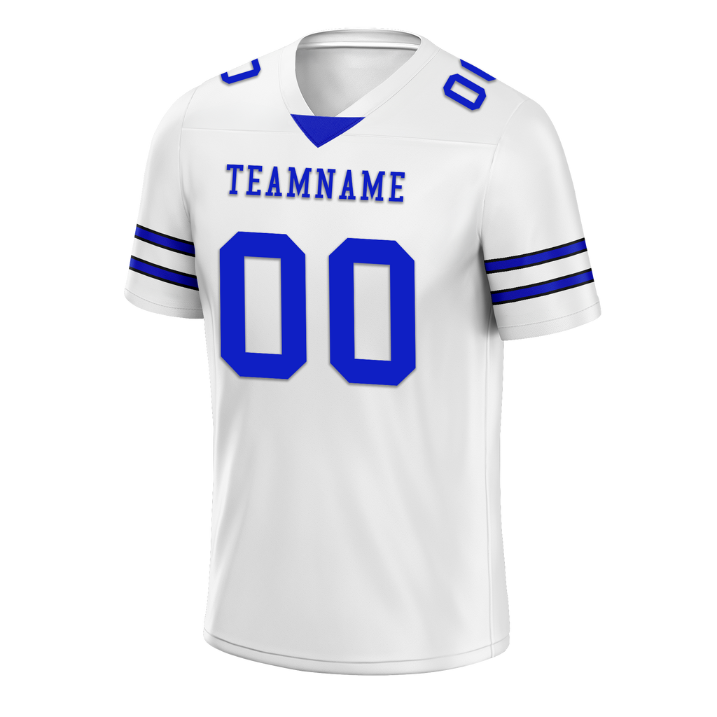 Custom White Classic Style Personalized Authentic Football Jersey FBJ02-bd0a700e