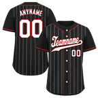 Custom Black Stripe Fashion Personalized Authentic Baseball Jersey BSBJ01-D017243