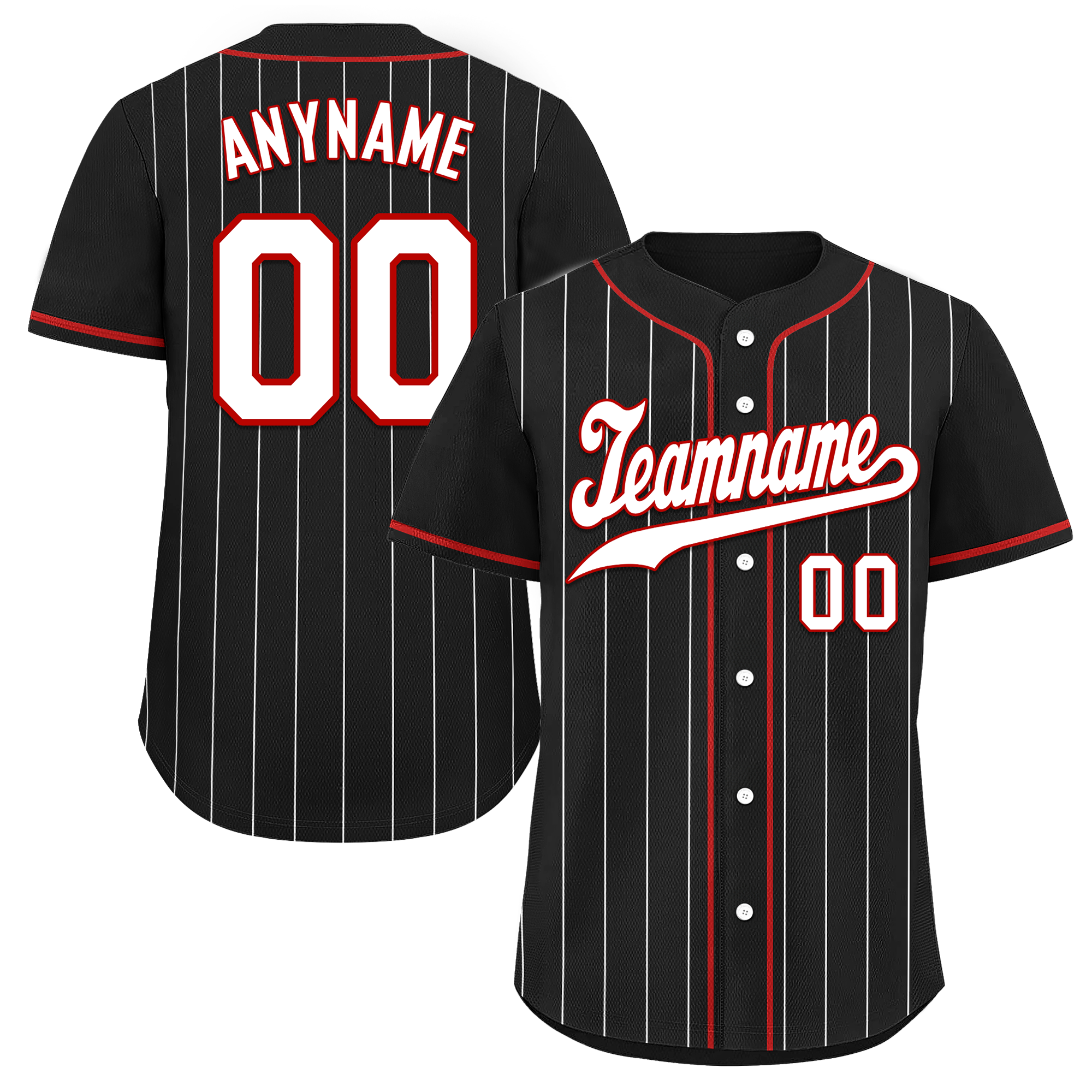 Custom Black Stripe Fashion Personalized Authentic Baseball Jersey BSBJ01-D017243