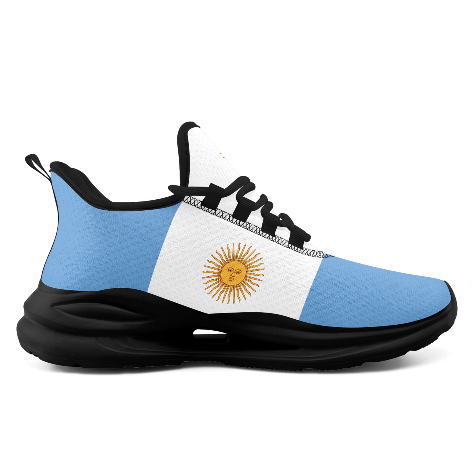 Custom 2026 World Cup Argentina Sneakers DIY Country Flag Running Shoes Lightweight Sport Shoes Gift for Football Fans Personalized Team Name and Logo FN079-F027048-1