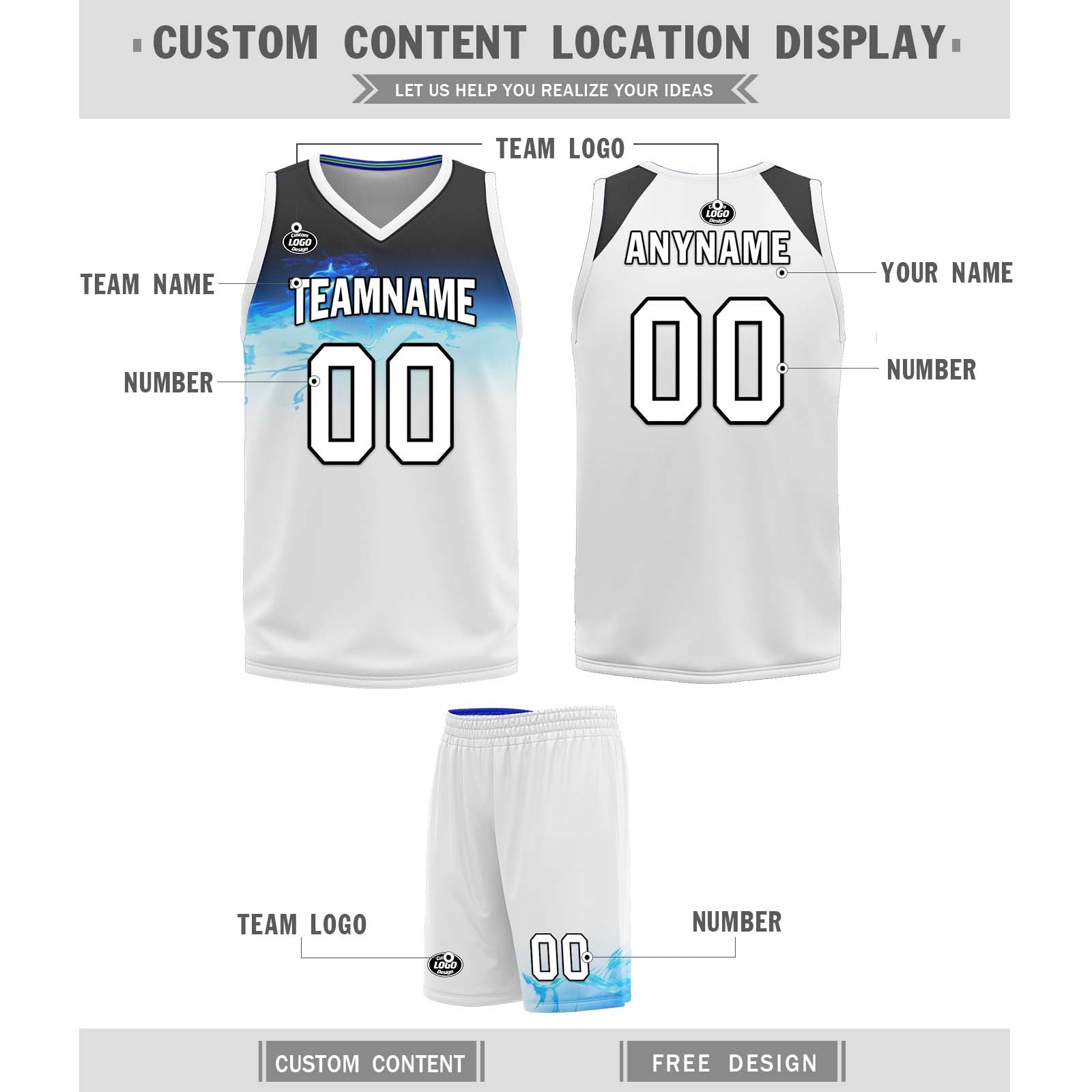 Custom Gradient Blue White Minnesota City Edition Personalized Reversible Basketball Set Sports Basketball Jersey BBJ01R-D0610-18