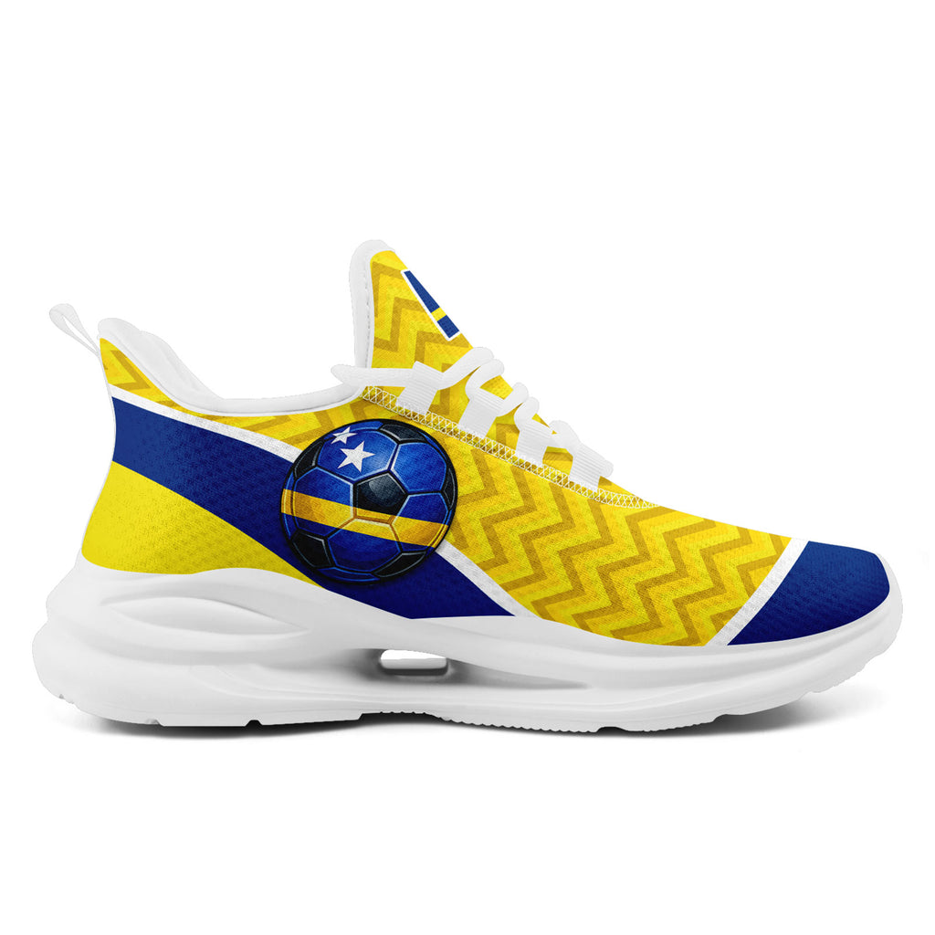 Custom Curaçao 2026 World Cup Sneakers DIY Country Flag Running Shoes Lightweight Sport Shoes Gift for Football Fans Personalized Team Name and Logo FN079-F009087-1