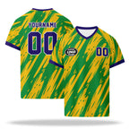 Custom 2026 World Cup Brazil High Quality Soccer Stadium Version Jersey Sneakers Sports Shoes and Hat Combo Offer Personalized Team Name and Logo ZH-F027089-1