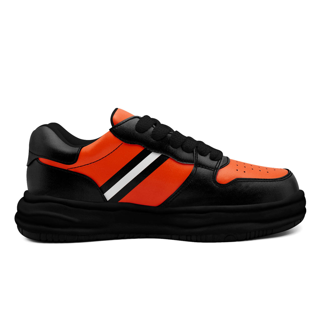 Custom Black Orange Cincinnati Shoes Personalized Sneaker FN032-D020389-6