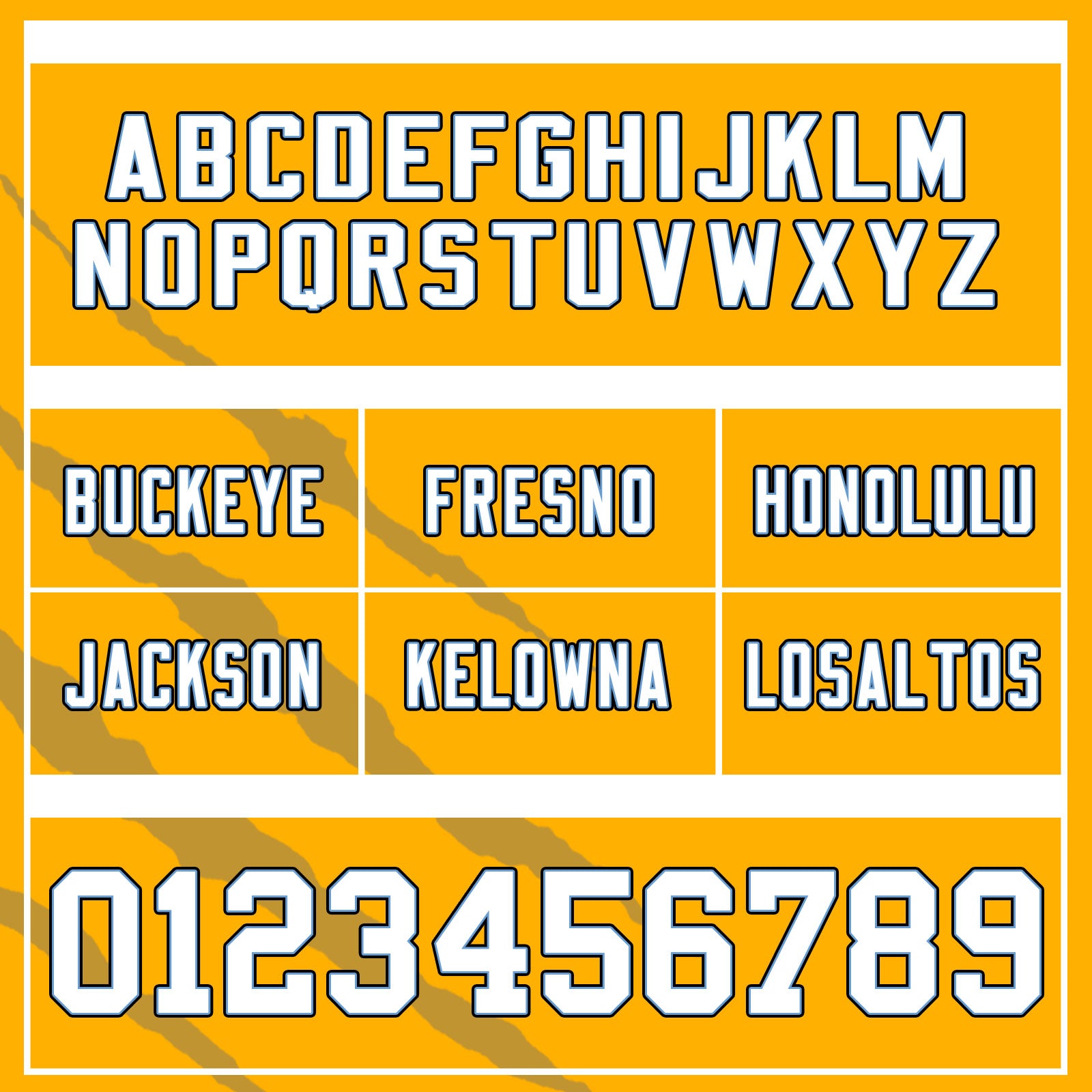 Custom Yellow White California High-Performance American Football Jersey FBJ06-D023001-15