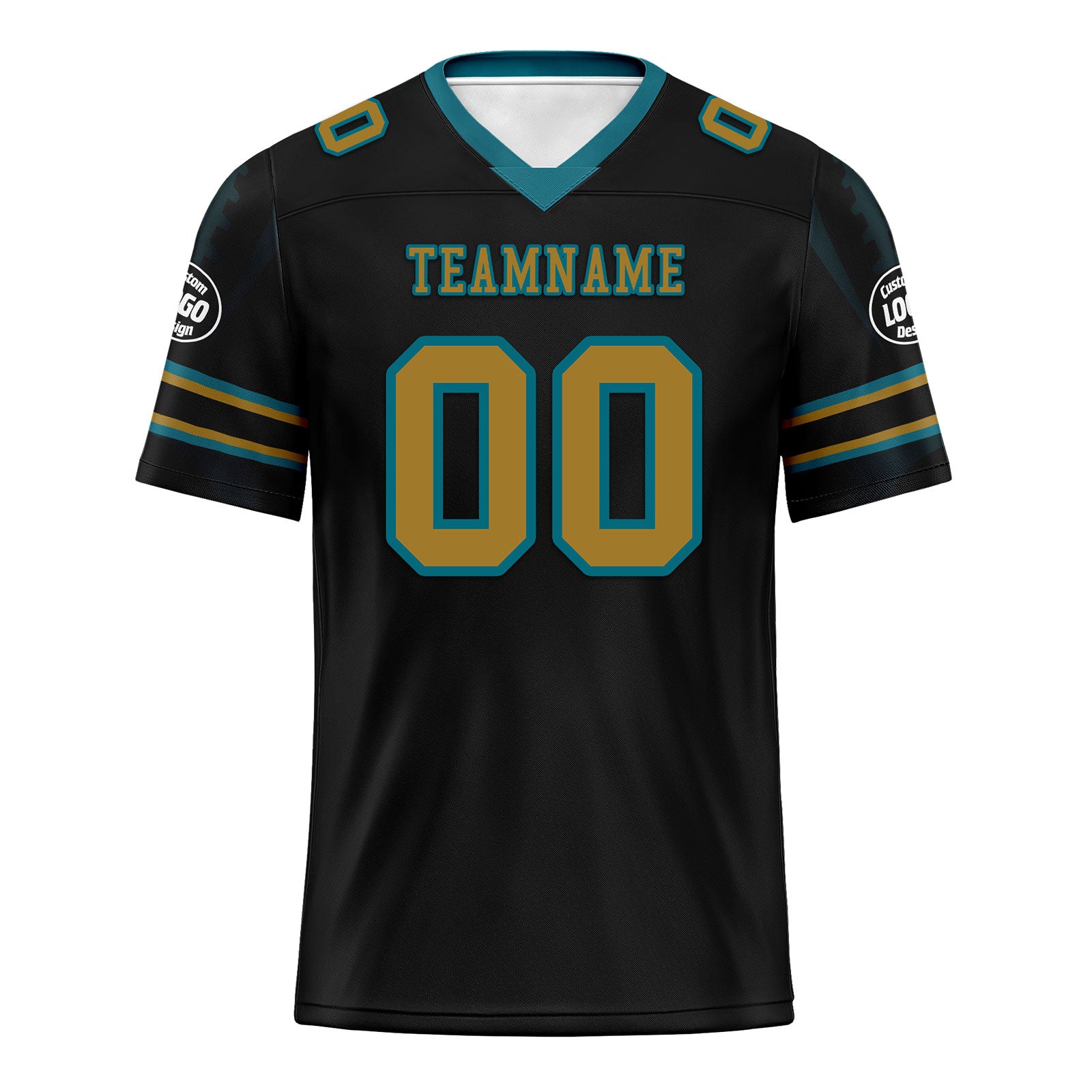 Custom Black Jacksonville Football Jersey and Sports Shoes Combo Offer Personalized Combo ZH-D025008-17