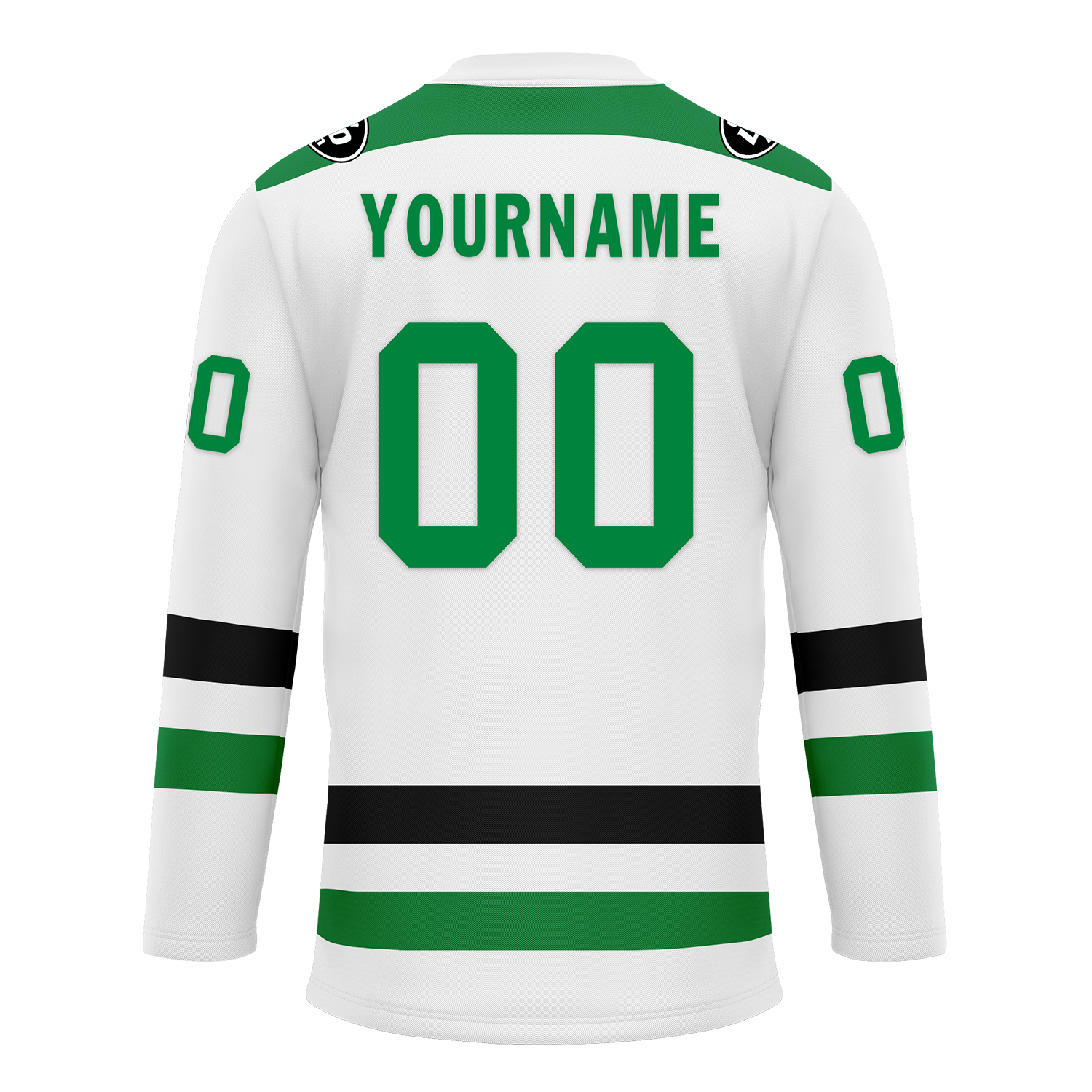 Custom White Green Personalized Hockey Jersey HCKJ01-D0a70b7