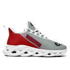 Custom Grey Red Jersey MaxSoul Shoes and Hat Combo Offer Personalized ZH-D0b0088-b