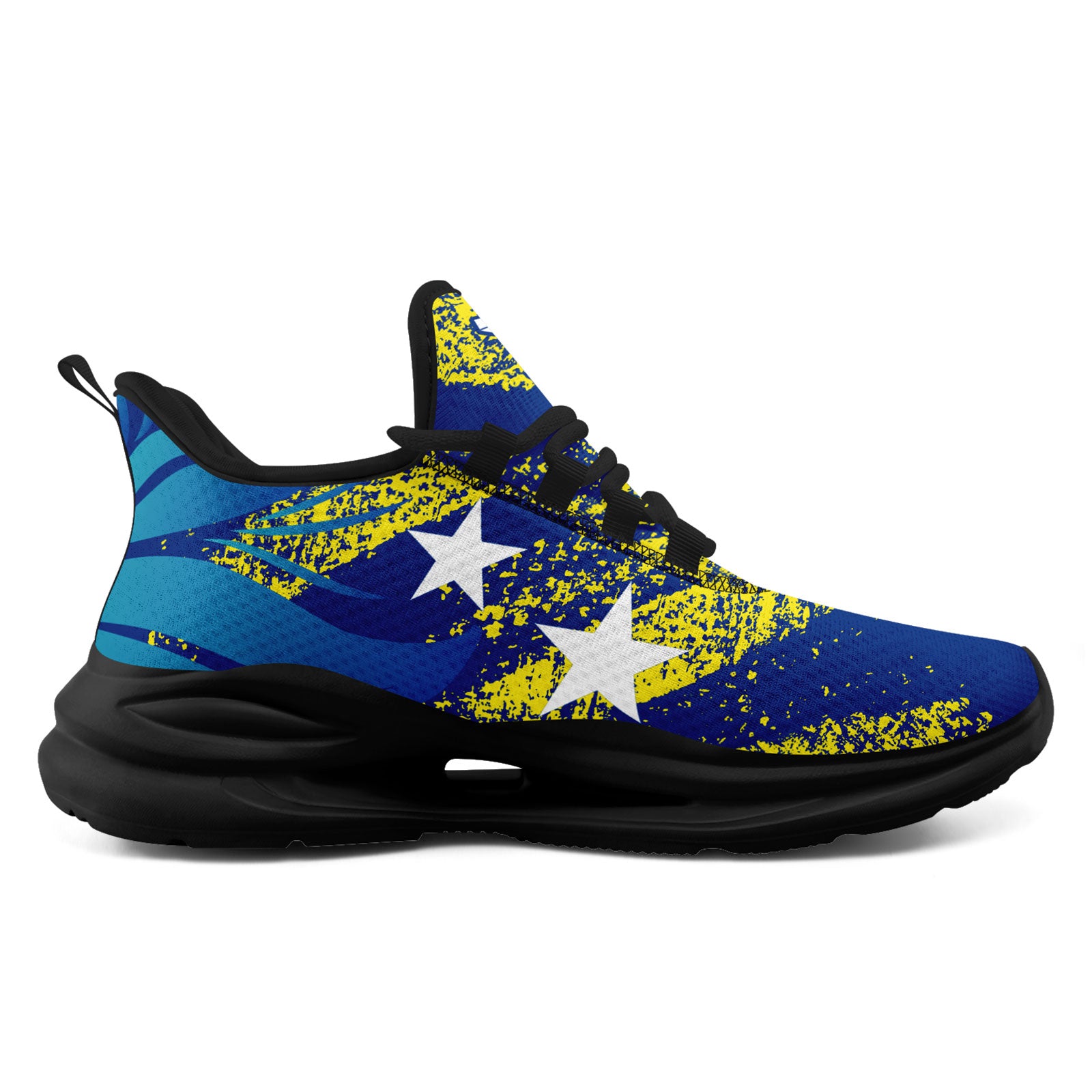 Custom Curaçao 2026 World Cup Sneakers DIY Country Flag Running Shoes Lightweight Sport Shoes Gift for Football Fans Personalized Team Name and Logo FN079-F009087-4