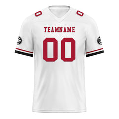 Custom White Atlanta Personalized Authentic Football Jersey FBJ02-D020263-3