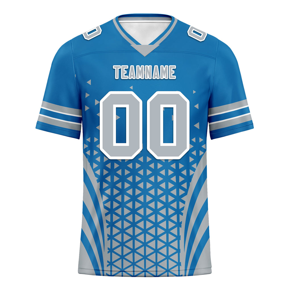 Custom Blue White Michigan Football Jersey and Sports Shoes Combo Offer Personalized Combo ZH-D023031-11