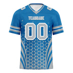 Custom Blue White Michigan Football Jersey and Sports Shoes Combo Offer Personalized Combo ZH-D023031-11