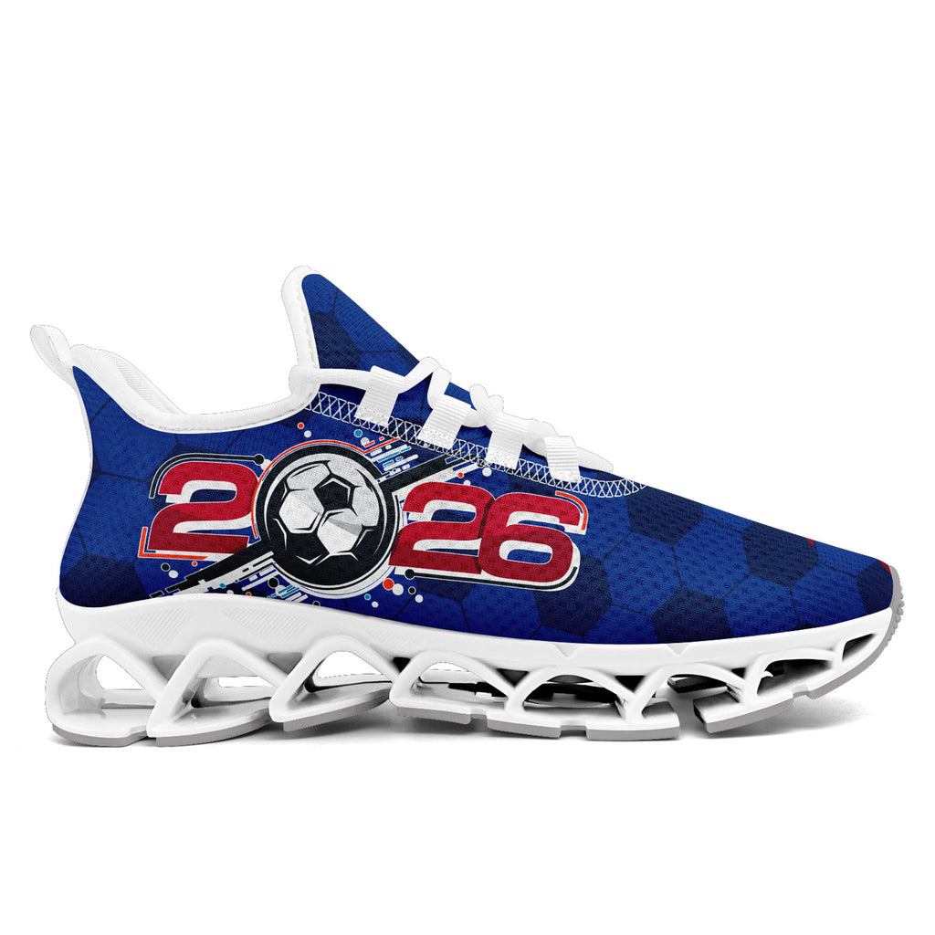 Custom United States 2026 World Cup Sneakers DIY Country Flag Running Shoes Lightweight Sport Shoes Gift for Football Fans Personalized Team Name and Logo FN003XD-F028038-4