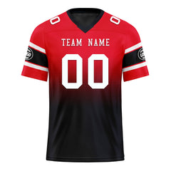 Custom Red Blue Houston Personalized Authentic Football Jersey FBJ02-D020249-12