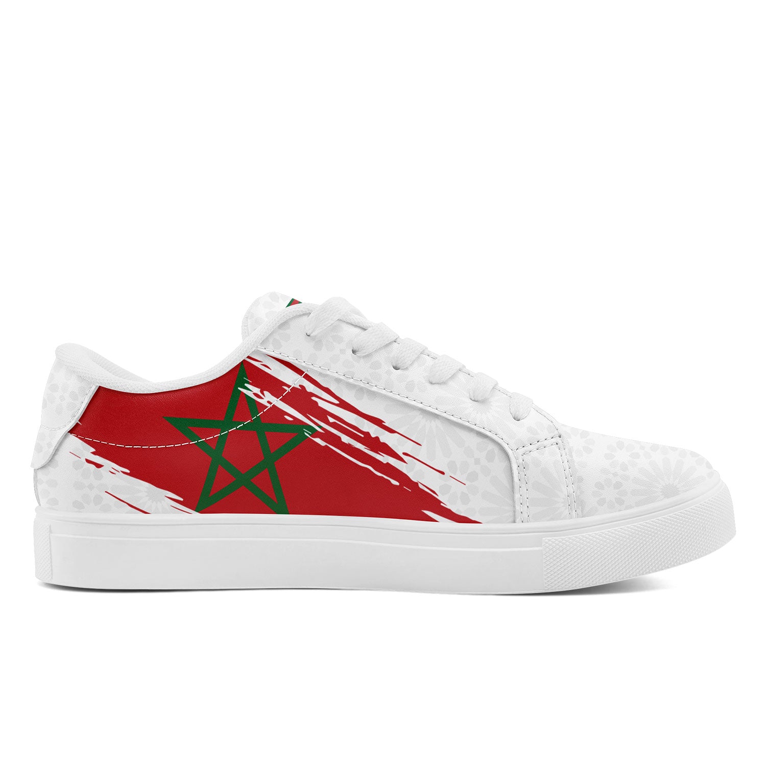 Custom Morocco 2026 World Cup Sneakers DIY Country Flag Running Shoes Lightweight Sport Shoes Gift for Football Fans Personalized Team Name and Logo FN023-F009097-5