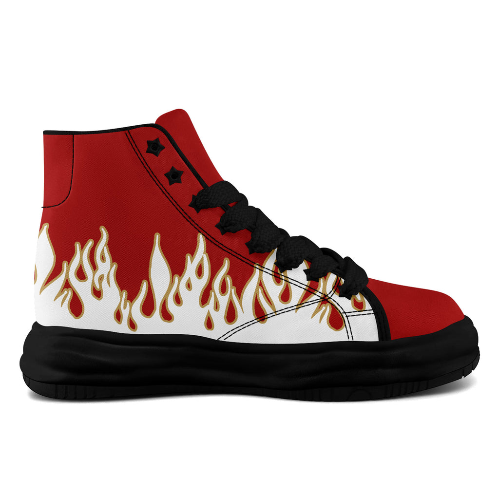Custom Red White San Francisco Football Jersey and Firesoul Sports Shoes Combo Offer Personalized Combo ZH-D020273-25