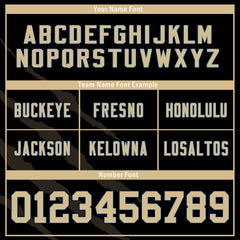 Custom Beige Black Louisiana High-Performance American Football Jersey FBJ06-D023001-19