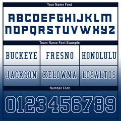 Custom White Blue Fade Fashion Indianapolis High-Performance American Football Jersey FBJ06-D020252-14