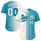 Custom White Blue Gradient Fashion Personalized Authentic Baseball Jersey BSBJ01-D0a7ab0