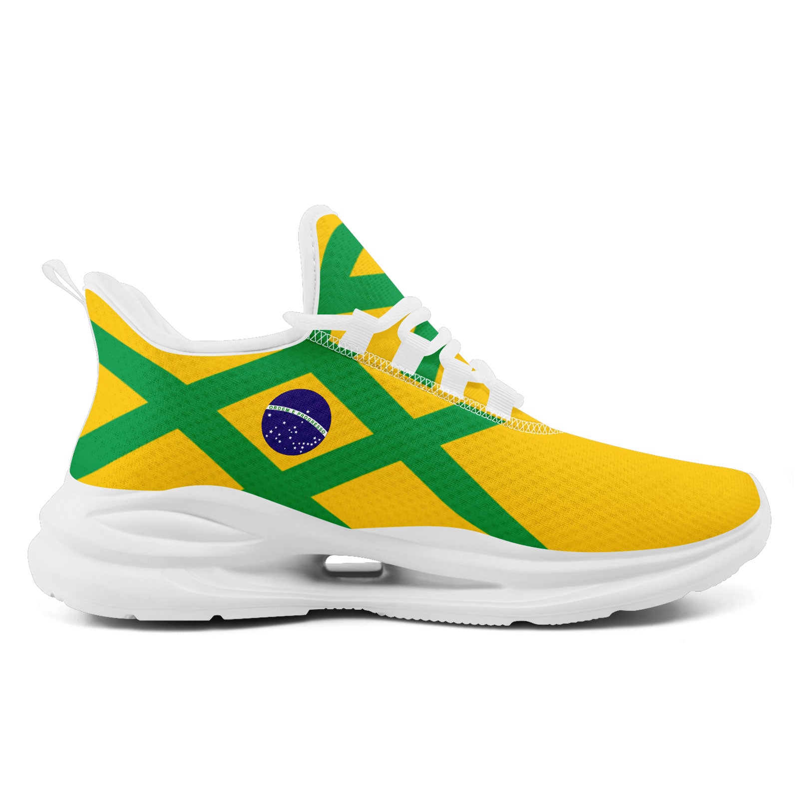 Custom 2026 World Cup Brazil Sneakers DIY Country Flag Running Shoes Lightweight Sport Shoes Gift for Football Fans Personalized Team Name and Logo FN079-F027049-4