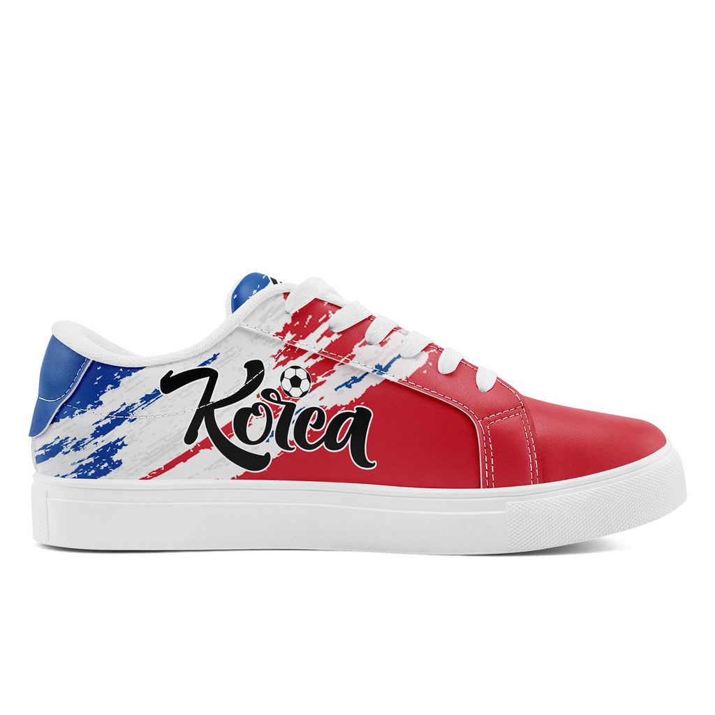 Custom South Korea 2026 World Cup Sneakers DIY Country Flag Running Shoes Lightweight Sport Shoes Gift for Football Fans Personalized Team Name and Logo FN023-F009080-2