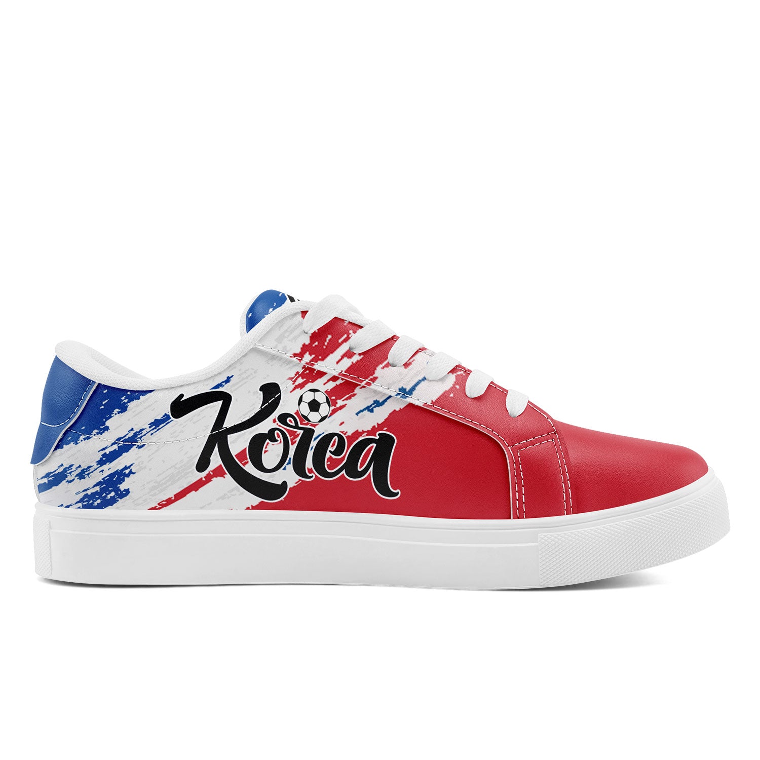 Custom South Korea 2026 World Cup Sneakers DIY Country Flag Running Shoes Lightweight Sport Shoes Gift for Football Fans Personalized Team Name and Logo FN023-F009080-2