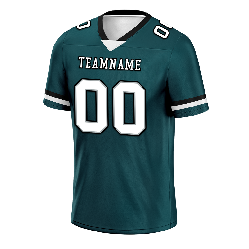 Custom Cyan Classic Style Personalized Authentic Football Jersey FBJ02-bd0a70ab