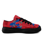 Custom South Korea 2026 World Cup Sneakers DIY Country Flag Running Shoes Lightweight Sport Shoes Gift for Football Fans Personalized Team Name and Logo FN038-F009095-1