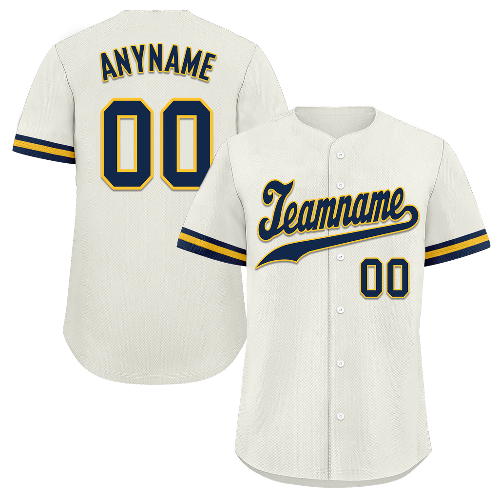 Custom White Classic Style Black Personalized Authentic Baseball Jersey BSBJ01-bd0fadb