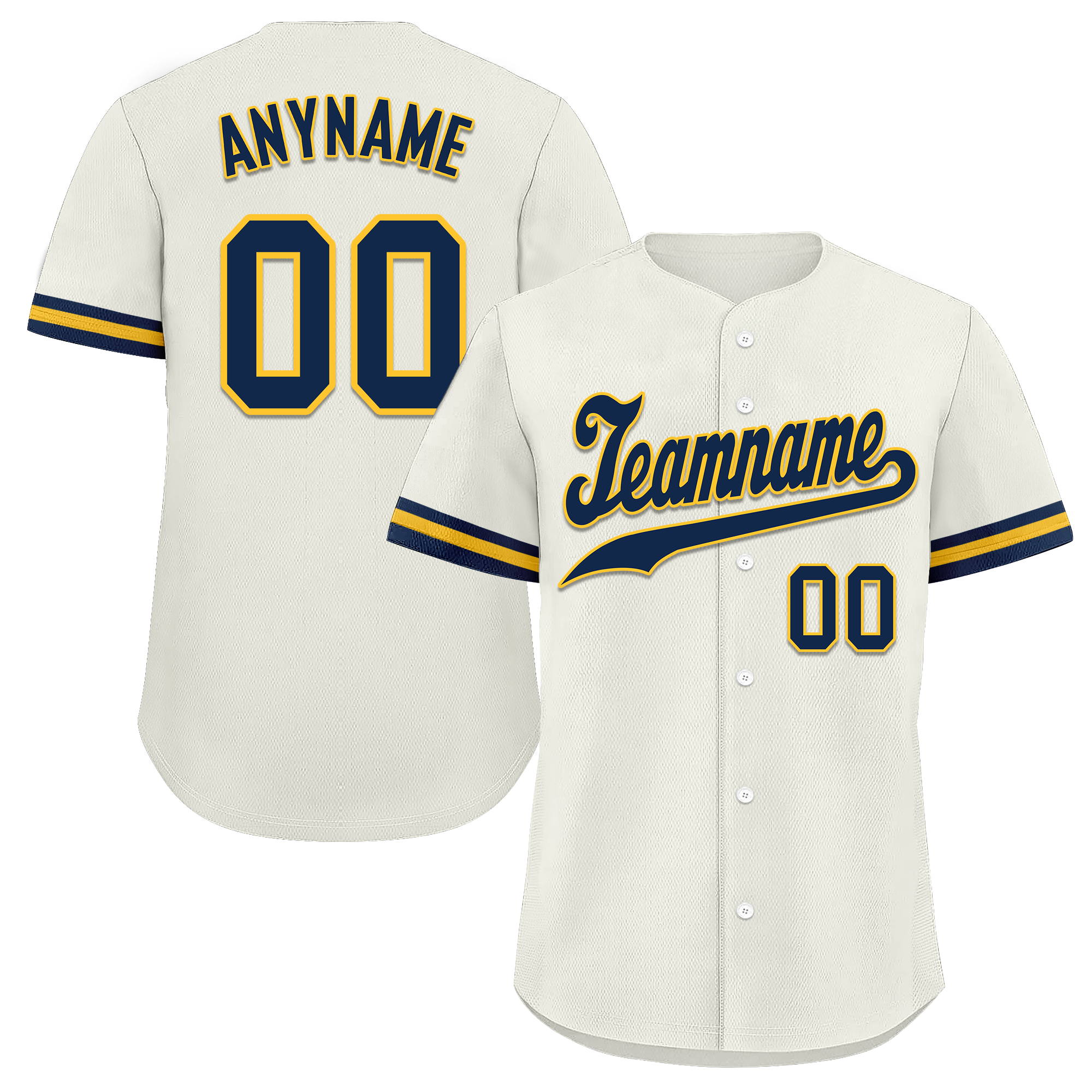 Custom White Classic Style Black Personalized Authentic Baseball Jersey BSBJ01-bd0fadb