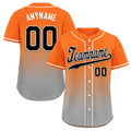 Custom Orange Grey Fade Fashion Personalized Authentic Baseball Jersey BSBJ01-D0a70ec