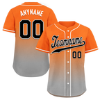 Custom Orange Grey Fade Fashion Personalized Authentic Baseball Jersey BSBJ01-D0a70ec