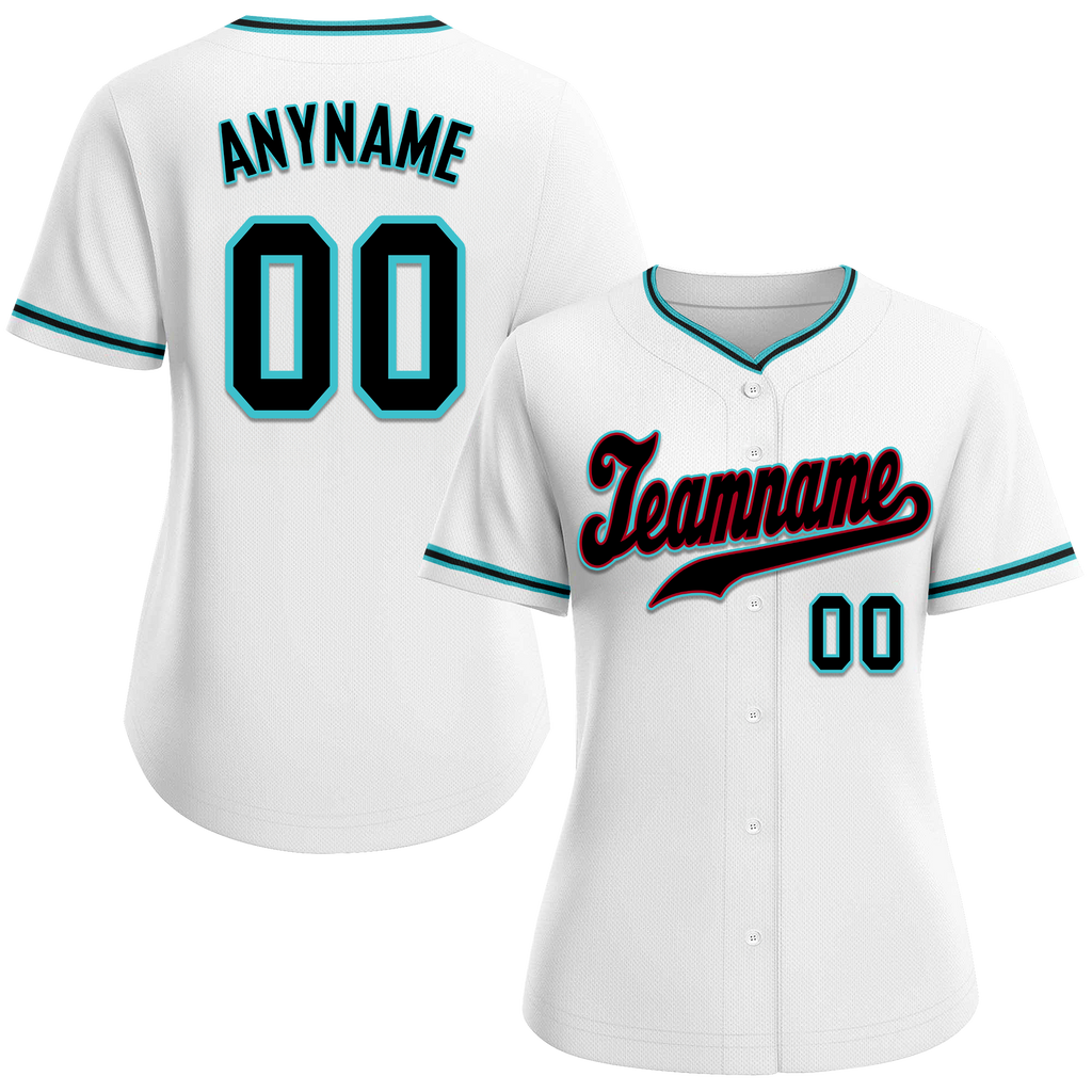 Custom White Classic Style Black Personalized Authentic Baseball Jersey BSBJ01-bd0faed