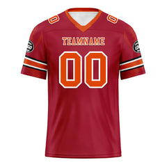 Custom Red Tampa Bay Personalized Authentic Football Jersey FBJ02-D025033-28