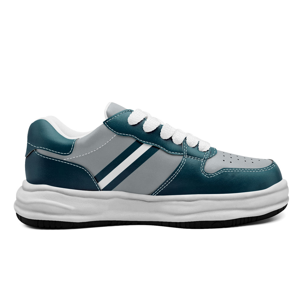Custom Green Gray Philadelphia Shoes Personalized Sneaker FN032-D020389-23