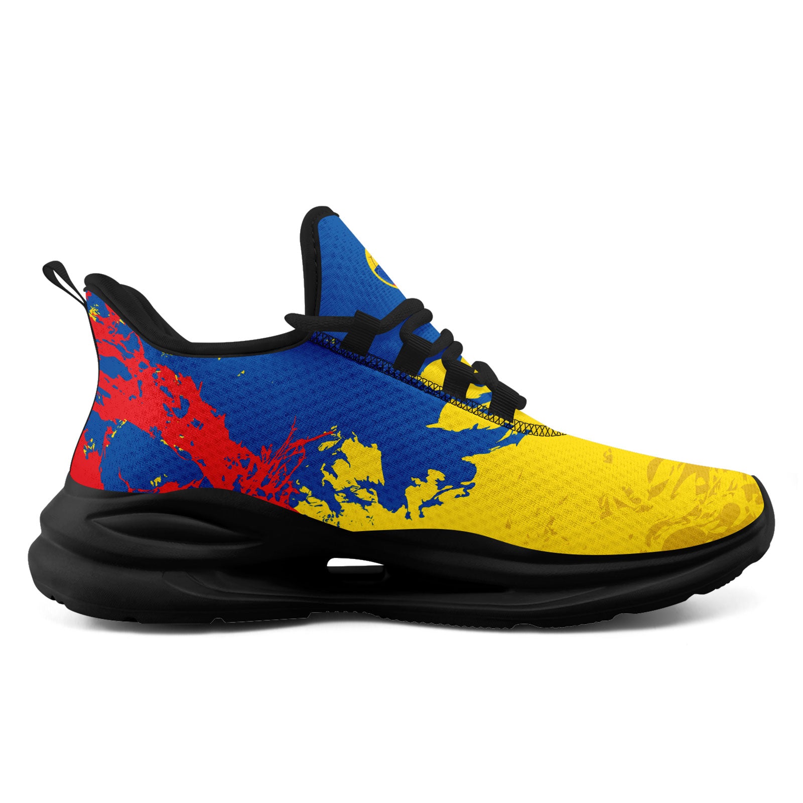 Custom Ecuador 2026 World Cup Sneakers DIY Country Flag Running Shoes Lightweight Sport Shoes Gift for Football Fans Personalized Team Name and Logo FN079-F009088-1