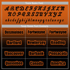 Custom Orange Black Fade Fashion Jacket Bomber Full-Snap Varsity Letterman Personalized Jacket FZ005-D020229-3