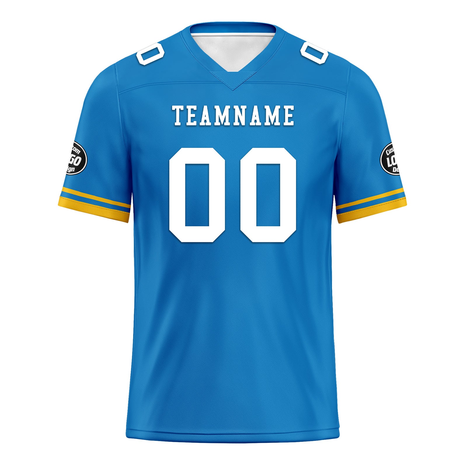 Custom Blue Yellow Los Angeles Football Jersey and Firesoul Sports Shoes Combo Offer Personalized Combo ZH-D020273-22