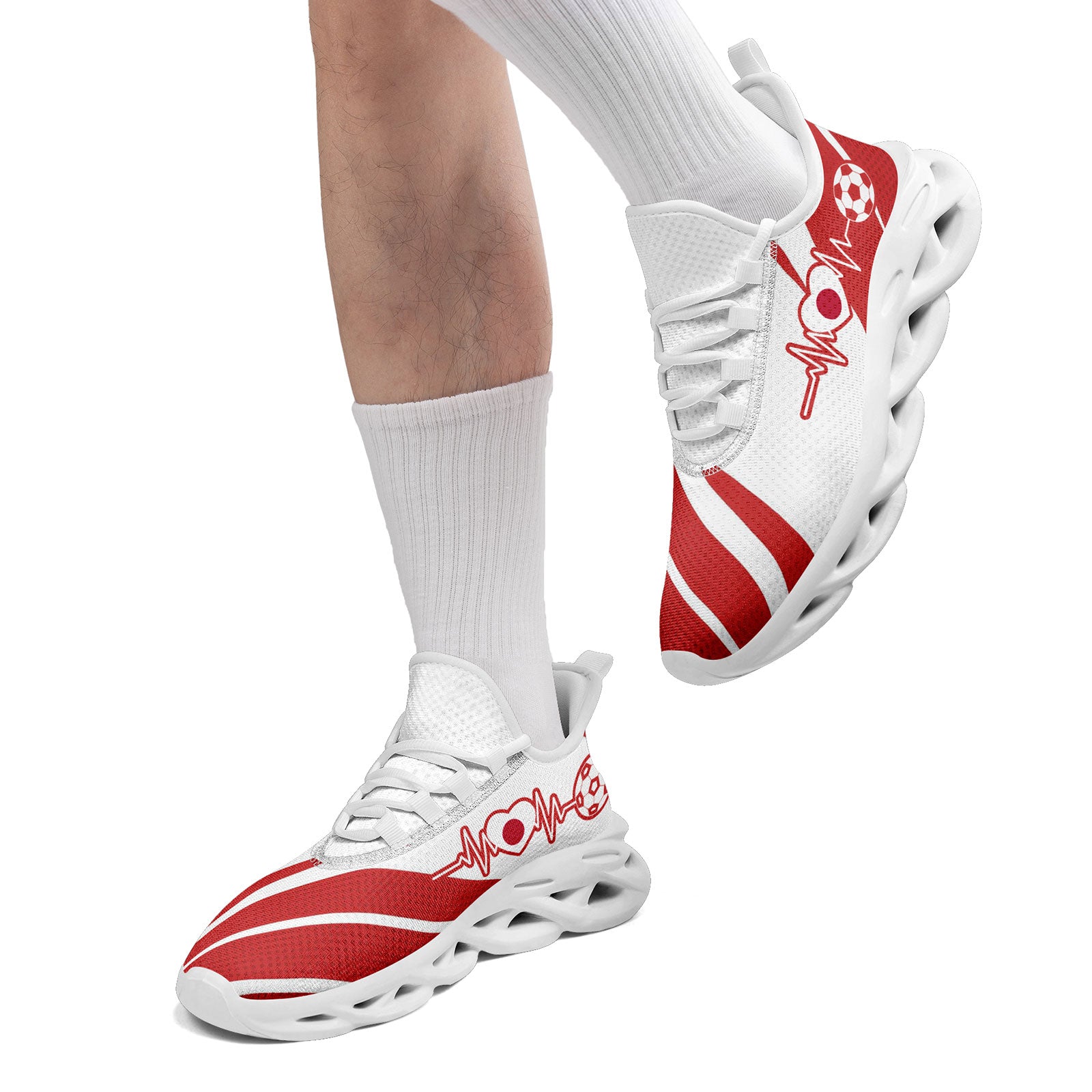 Custom Japan 2026 World Cup Sneakers DIY Country Flag Running Shoes Lightweight Sport Shoes Gift for Football Fans Personalized Team Name and Logo FN003-F025044-9